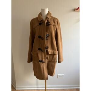 Brooks Brothers 100% Wool Duffle Women’s Coat Camel Size 12